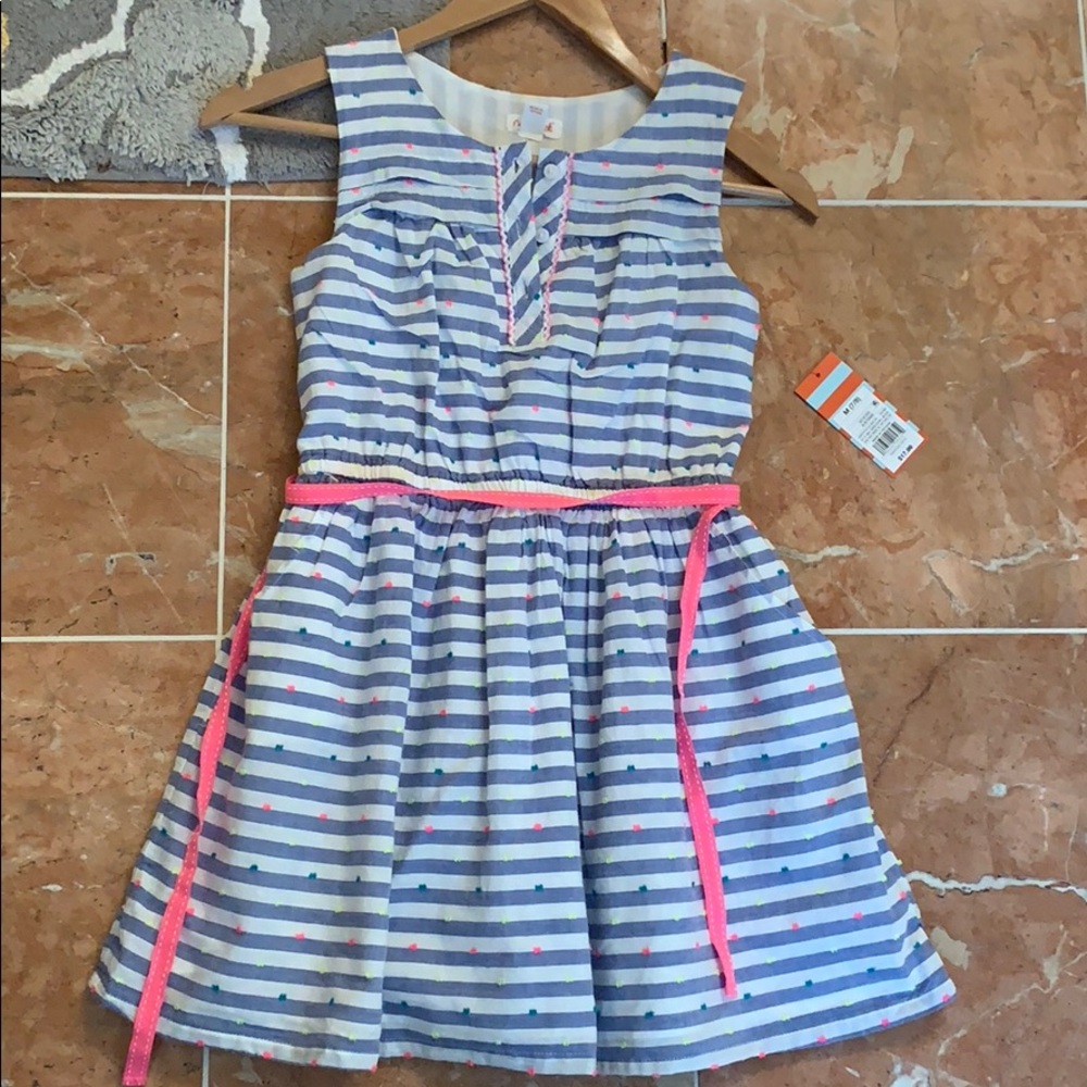 Girls striped dress. Brand new, never worn